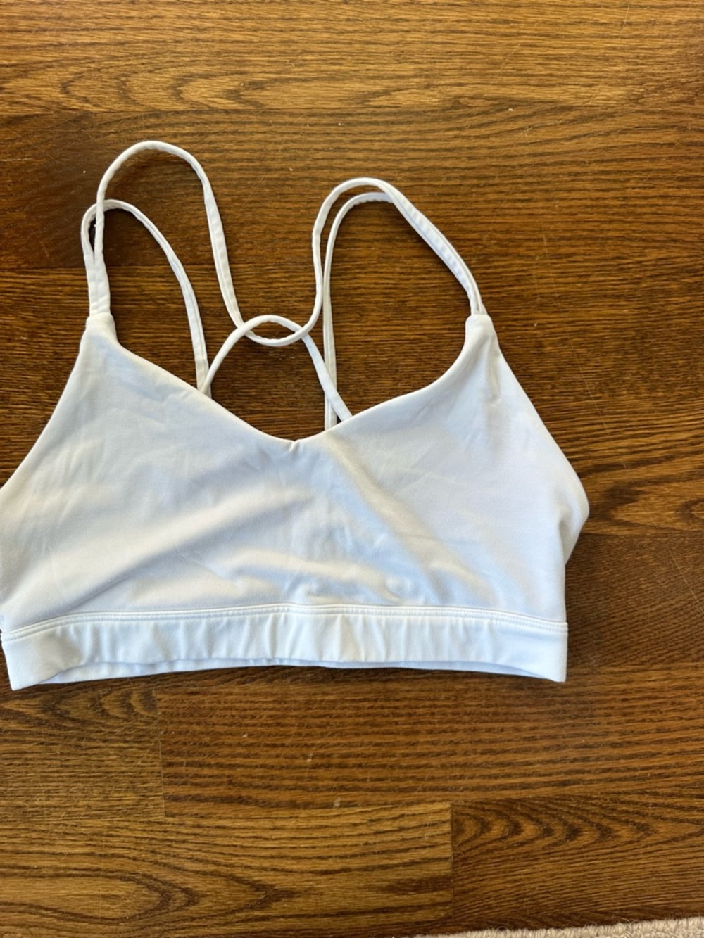 Old Navy White Strappy Sports Bralette